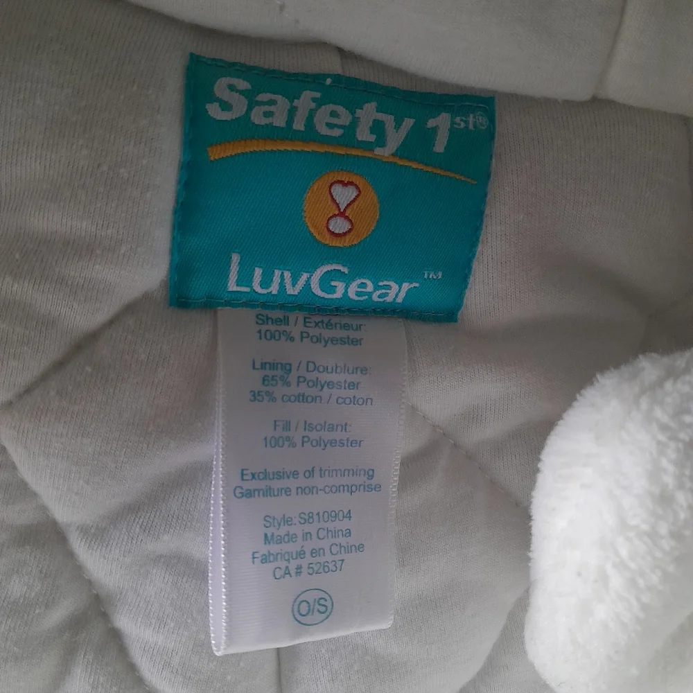 Cozy White Bear Kids One Piece Snowsuit 2for1 - Picture 5 of 8